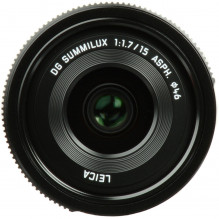 Panasonic LEICA DG SUMMILUX 15mm / F1.7 ASPH. (H-X015E-K) Black