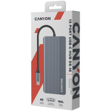 CANYON hub DS-16 13in1 4k USB-C Grey