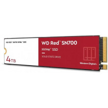 SSD WESTERN DIGITAL Red SN700 4TB M.2 NVMe Rašymo greitis 3100 MB/ s Skaitymo greitis 3400 MB/ sek TBW 5100 TB WDS400T1R