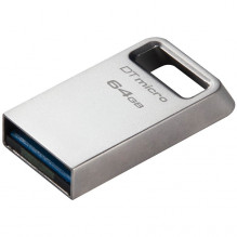 Kingston 64GB DataTraveler Micro 200MB/ s Metal USB 3.2 Gen 1, EAN: 740617328066