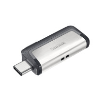 „SanDisk Ultra Dual Drive“ 256 GB USB atmintinė A tipo USB / USB tipo C 3.2 Gen 1 (3.1 Gen 1) Pilka, sidabrinė