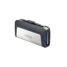 „SanDisk Ultra Dual Drive“ 256 GB USB atmintinė A tipo USB / USB tipo C 3.2 Gen 1 (3.1 Gen 1) Pilka, sidabrinė