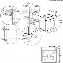 Juodos spalvos orkaitė Electrolux EOD5C50Z