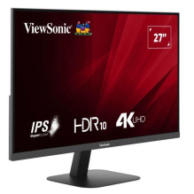 LCD monitorius, VIEWSONIC, VA2708-4K-HD, 27&quot;, Panel IPS, 3840x2160, 16:9, 60 Hz, matinis, 4 ms, pakreiptas, juoda s