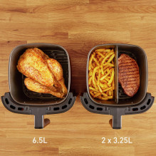 TEFAL Easy Fry &amp; Grill EY801D 6,5 L Atskira 1650 W karšto oro gruzdintuvė Nerūdijantis plienas