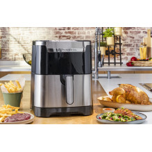 TEFAL Easy Fry &amp; Grill EY801D 6.5 L Stand-alone 1650 W Hot air fryer Stainless steel