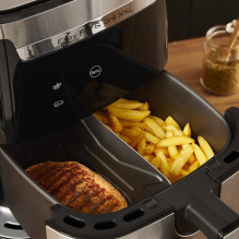 TEFAL Easy Fry &amp; Grill EY801D 6,5 L Atskira 1650 W karšto oro gruzdintuvė Nerūdijantis plienas