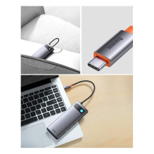 „Baseus Metal Gleam“ serijos HUB 6 viename prijungimo stotis, C tipo USB – 1 x HDMI / 3 x USB 3.2 Gen. 1 / 1 x Power Del