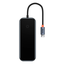 „Baseus AcmeJoy HUB“ 4 prievadų (USB-C iki 1 x USB-C PD&amp;Data / 3 x USB3.0) tamsiai pilka (WKJZ010013)