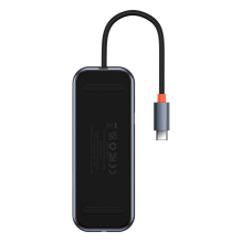 Baseus AcmeJoy HUB 4-port (USB-C to 1x USB-C PD&amp;Data / 3x USB3.0) dark gray (WKJZ010013)