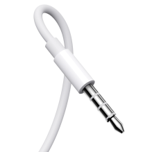 Joyroom JR-EW01 in-ear wired mini jack headphones with remote control - white