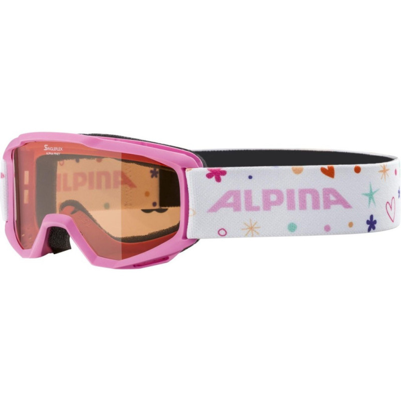 Alpina Junior Piney Rose-Rose žiemos sporto akiniai Rožiniai Unisex