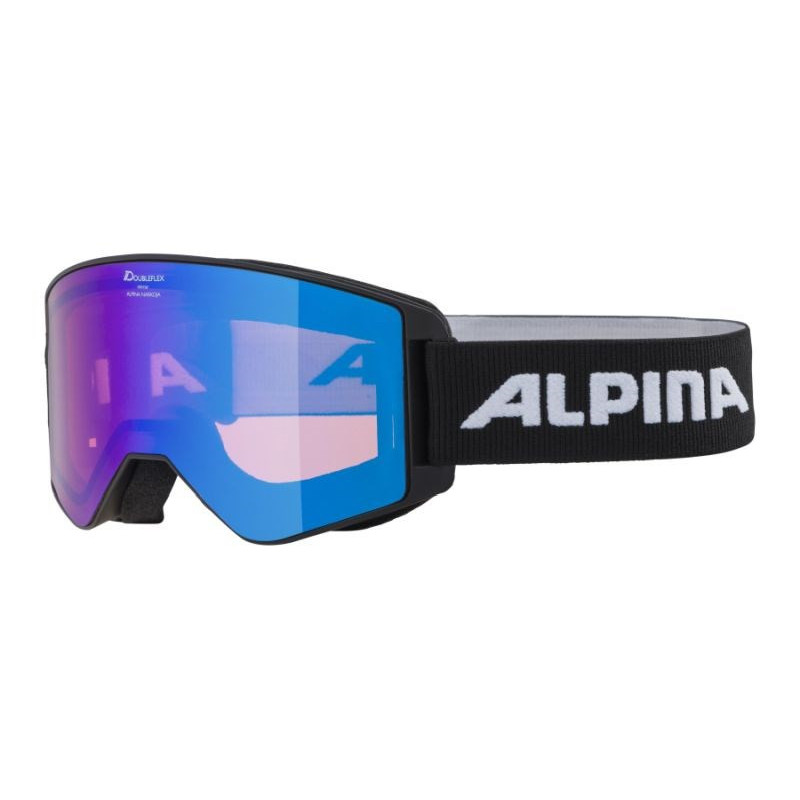 Alpina M40 NARKOJA HM žiemos sportiniai akiniai juodi, mėlyni unisex