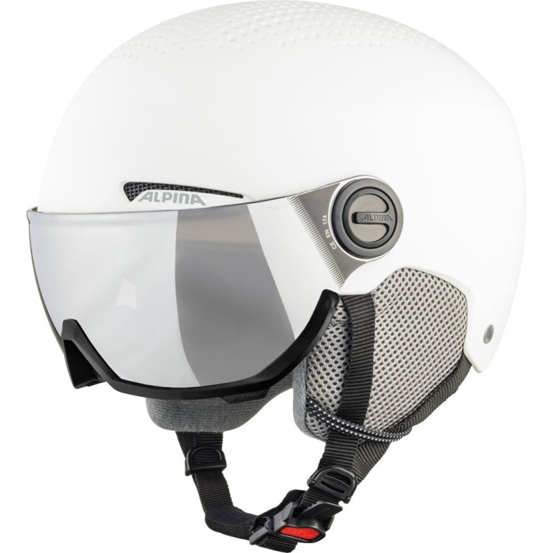 ŽIEMINIS ŠALMAS ALPINA ARBER VISOR Q-LITE WHITE MATT 54-58