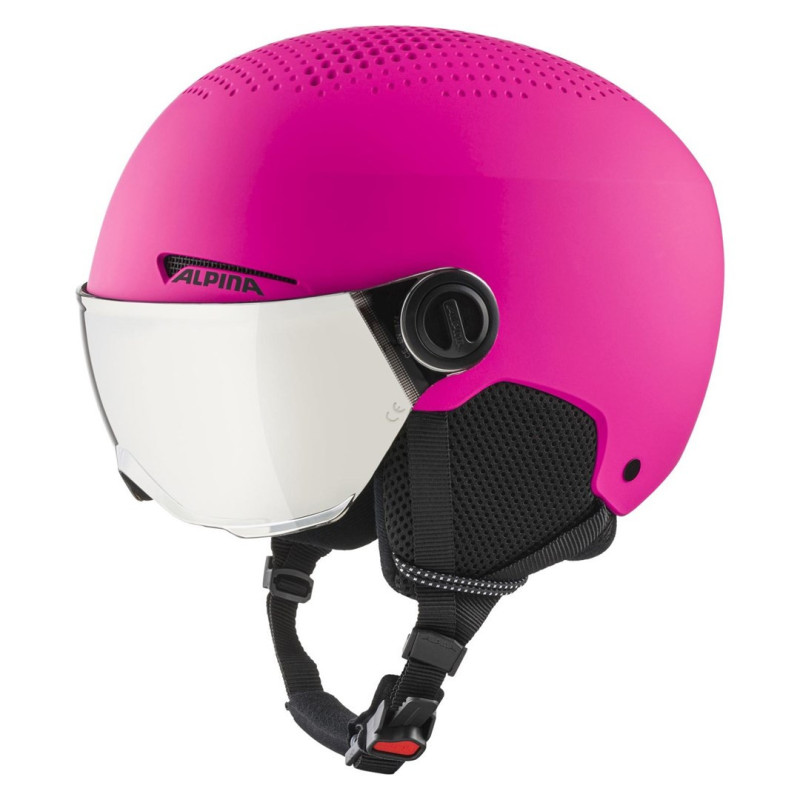 Alpina Zupo Visor žiemos šalmas Q-Lite Pink Matt 51-55