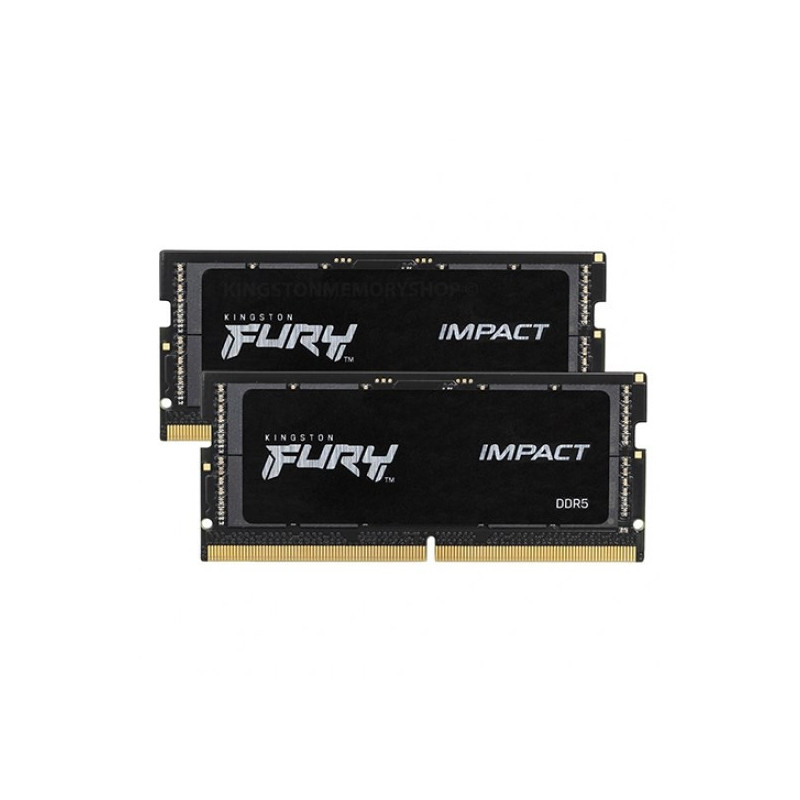 Kingston Technology FURY Impact Black atminties modulis 32 GB 2 x 16 GB DDR5 2400 MHz