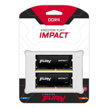 Kingston Technology FURY 64GB 3200MT / s DDR4 CL20 SODIMM (2 rinkinys) Impact