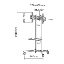 TELEVIZORIAUS ACC GRINDŲ STOVAS JUODAS / 32-55&quot; PLASMA-M1700E NEOMONTS