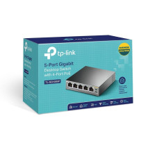 Jungiklis, TP-LINK, darbalaukis / stovas, 5x10Base-T / 100Base-TX / 1000Base-T, PoE prievadai 4, TL-SG1005P