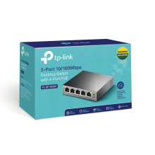 Jungiklis, TP-LINK, darbalaukis / stovas, 5x10Base-T / 100Base-TX, PoE prievadai 4, TL-SF1005P