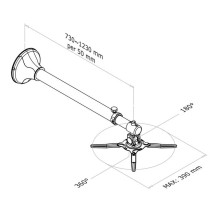 PROJECTOR ACC WALL MOUNT / BEAMER-W100SILVER NEOMOUNTS