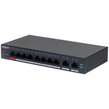 Switch, DAHUA, CS4010-8GT-110, Type L2, Desktop / pedestal, 8x10Base-T / 100Base-TX / 1000Base-T, PoE ports 8, DH-CS4010