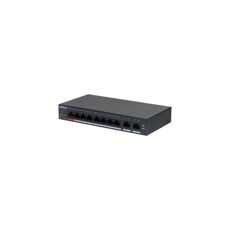 Switch, DAHUA, CS4010-8GT-110, Type L2, Desktop / pedestal, 8x10Base-T / 100Base-TX / 1000Base-T, PoE ports 8, DH-CS4010