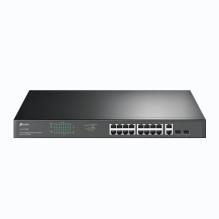 Switch, TP-LINK, TL-SG1218MP, Desktop / pedestal, Rack, 16x10Base-T / 100Base-TX / 1000Base-T, PoE+ ports 16, 250 Watts,