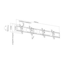 MONITOR ACC WALL MOUNT / MENU / NS-WMB200BLACK NEOMOUNTS