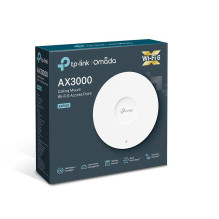 Prieigos taškas, TP-LINK, Omada, 2976 Mbps, IEEE 802.11a / b / g, IEEE 802.11n, IEEE 802.11ac, IEEE 802.11ax, 1xRJ45, EA