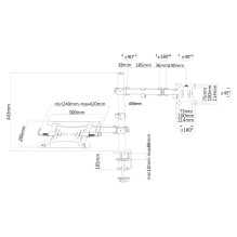 MONITORIAUS ACC EKRANO IR STALO MONTAVIMAS / FPMA-D550 NEOMOUNTS