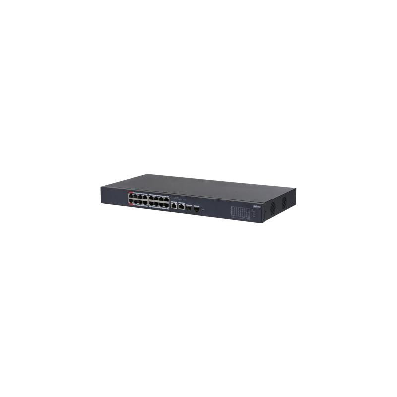 Switch, DAHUA, CS4218-16ET-240, Type L2, Desktop / pedestal, 16x10Base-T / 100Base-TX, PoE ports 16, DH-CS4218-16ET-240