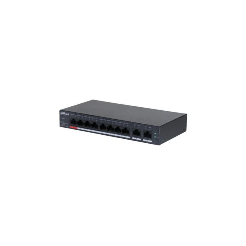 Switch, DAHUA, CS4010-8ET-110, Type L2, Desktop / pedestal, PoE ports 8, DH-CS4010-8ET-110