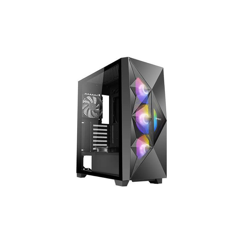 Case, ANTEC, DF800 FLUX, MidiTower, Case product features Transparent panel, Not included, ATX, MicroATX, MiniITX, Colou