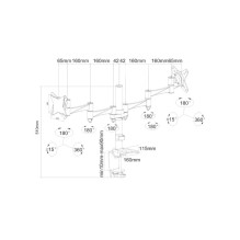 TELEVIZORIAUS ACC STALO MOUNT 10-24&quot; / FPMA-D1330DBLACK NEOMONTS