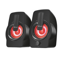 Speaker, TRUST, Gemi RGB, P.M.P.O. 12 Watts, 1xAudio-In, Black, 22948