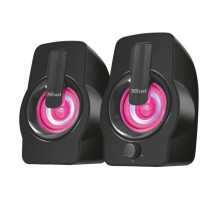 Speaker, TRUST, Gemi RGB, P.M.P.O. 12 Watts, 1xAudio-In, Black, 22948