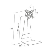 TELEVIZORIAUS ACC STALO MOUNT, 10-27&quot; / FPMA-D850BLACK NEOMONTS