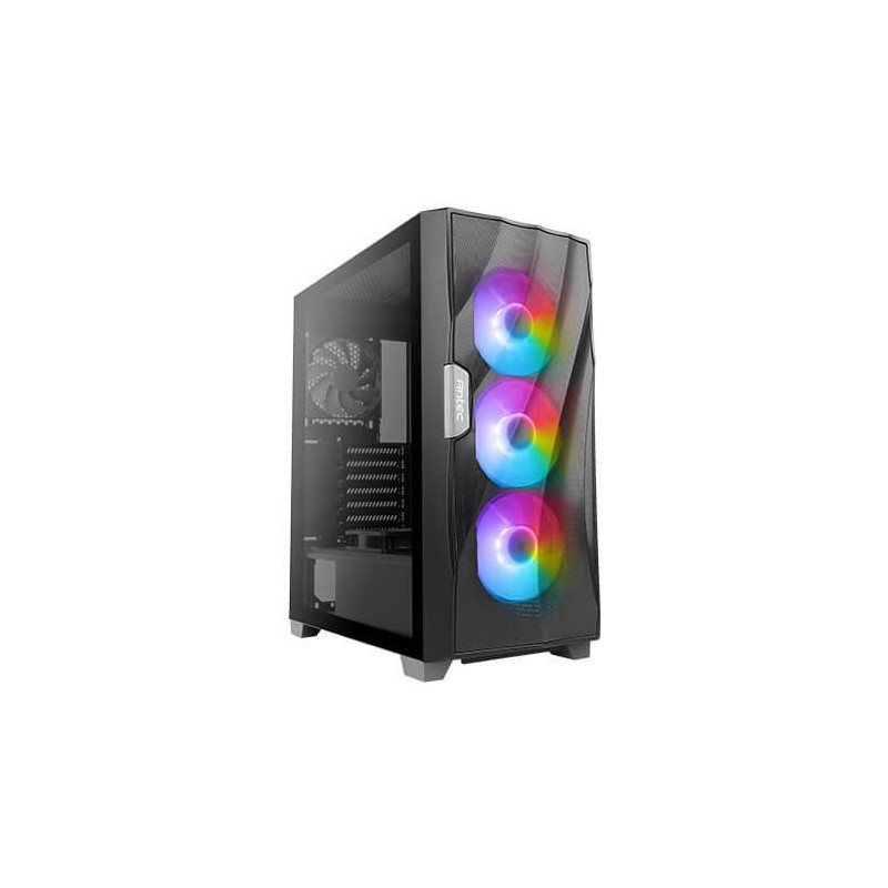 Case, ANTEC, DF700 FLUX, MidiTower, Case product features Transparent panel, Not included, ATX, MicroATX, MiniITX, Colou