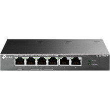 Switch, TP-LINK, TL-SG1006PP, Desktop / pedestal, 6x10Base-T / 100Base-TX / 1000Base-T, PoE+ ports 4, TL-SG1006PP