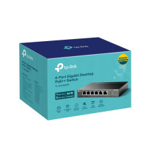 Jungiklis, TP-LINK, TL-SG1006PP, darbalaukis / stovas, 6x10Base-T / 100Base-TX / 1000Base-T, PoE+ prievadai 4, TL-SG1006