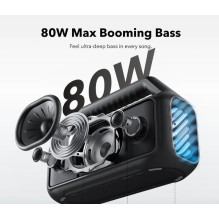 Portable Speaker, SOUNDCORE, Boom 2, Black, Portable / Waterproof / Wireless, P.M.P.O. 80 Watts, Bluetooth, A3138011