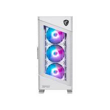 Case, MSI, MPG VELOX 100R WHITE, MidiTower, Case product features Transparent panel, Not included, Colour White, MPGVELO