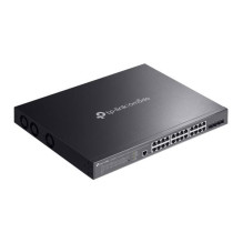 Jungiklis, TP-LINK, Omada, SG3428XMPP, stovas, 24x10Base-T / 100Base-TX / 1000Base-T, 4xSFP+, 1xConsole, 1, PoE+ prievad