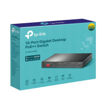 Jungiklis, TP-LINK, TL-SG1210PP, 9x10Base-T / 100Base-TX / 1000Base-T, 1x10 / 100 / 1000BASE-T / SFP derinys, PoE+ priev