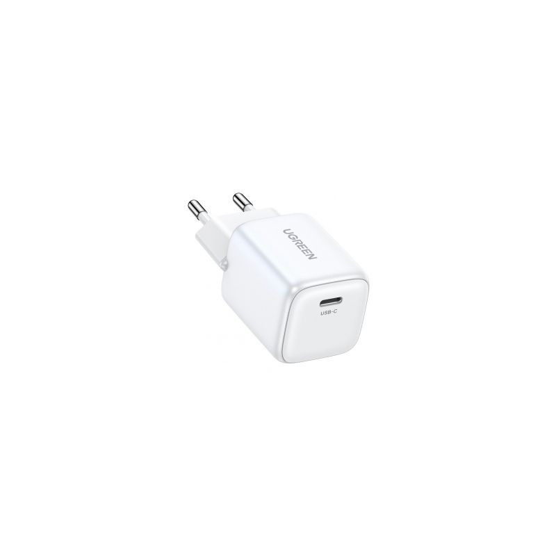 Ugreen Nexode 20W USB-C PD GaN greitas įkroviklis baltas