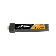 Baterija Tattu LiPo 300mAh 3.8V 75C 1S1P HV BT2.0.5 (5 vnt.)