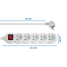 Esperanza ELK215W Maitinimo juostelė 5GN / 3M Balta