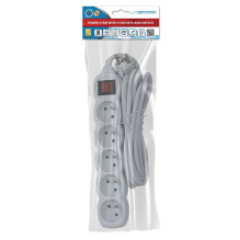 Esperanza ELK215W Power strip 5GN / 3M White