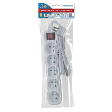 Esperanza ELK214W Power strip 5GN / 1.5M White